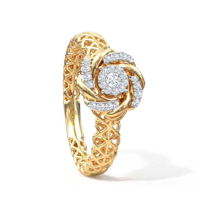 Swivel Mesh Diamond Ring