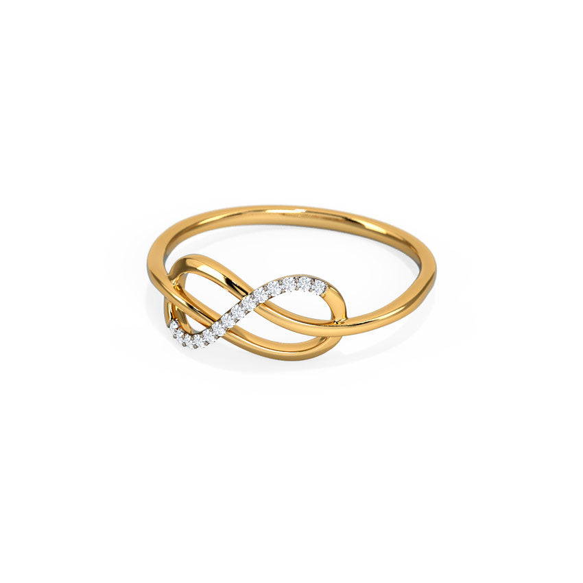 Alley Twine Infinity Diamond Ring