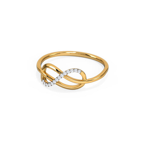 Alley Twine Infinity Diamond Ring