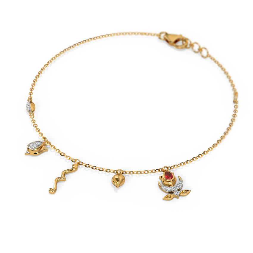 Sarva Mangali Devi Chain Bracelet