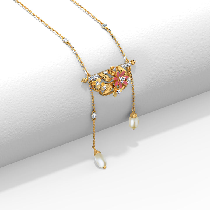 Petals of Poise Pearl Necklace