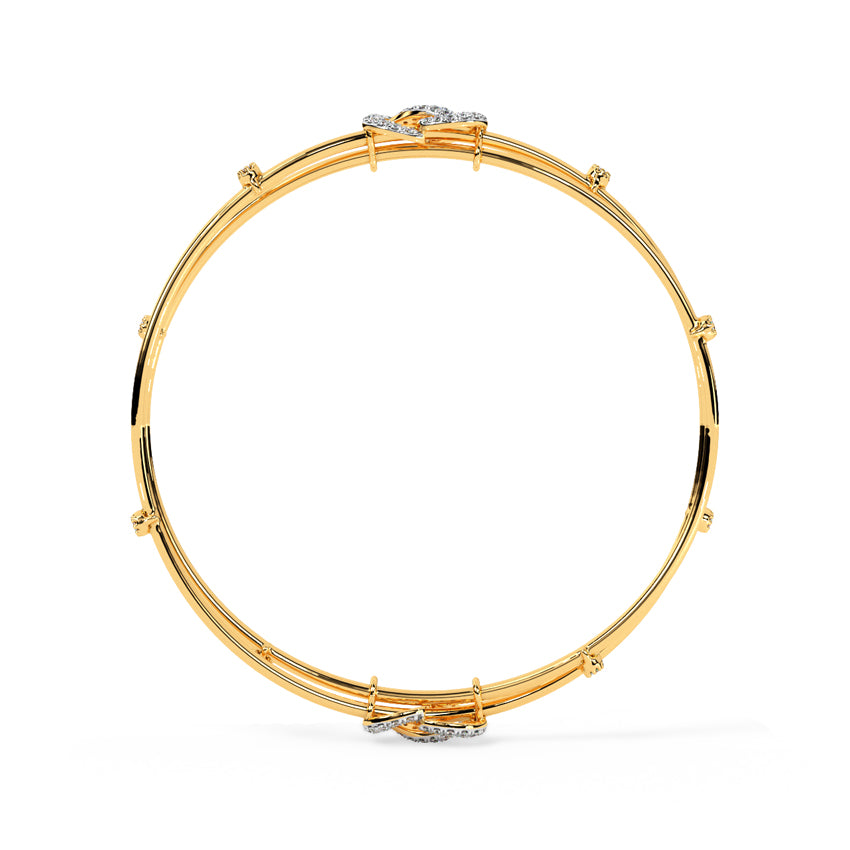 Barkha Twisted Diamond Bangle