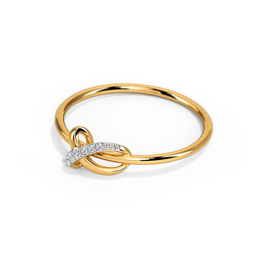Classy Knot Diamond Ring