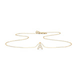 Dazzle Alphabet A Diamond Necklace