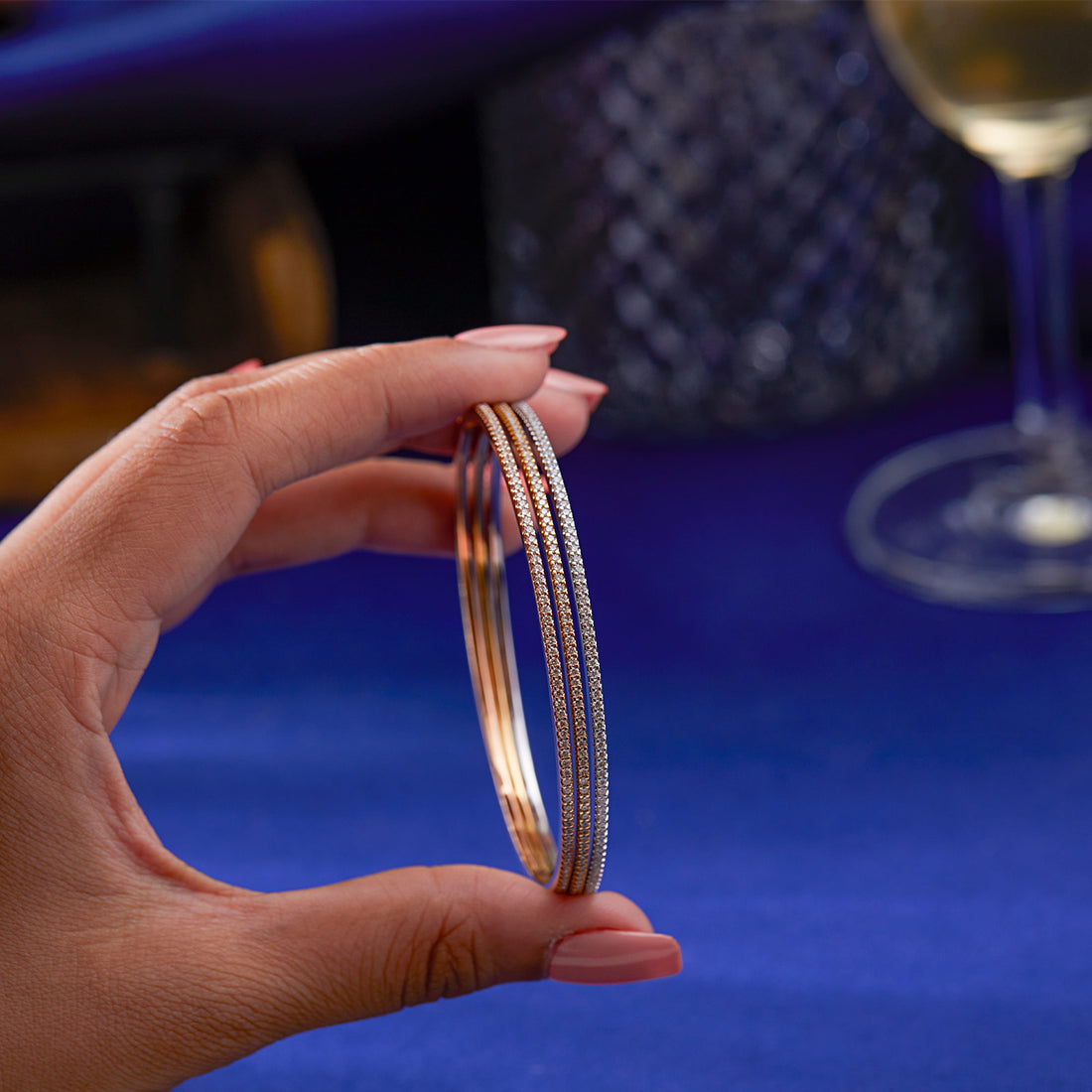 Sheen Diamond Stackable Bangles