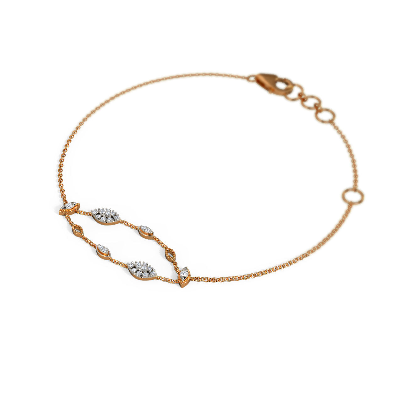 Charming Canopy Diamond Chain Bracelet