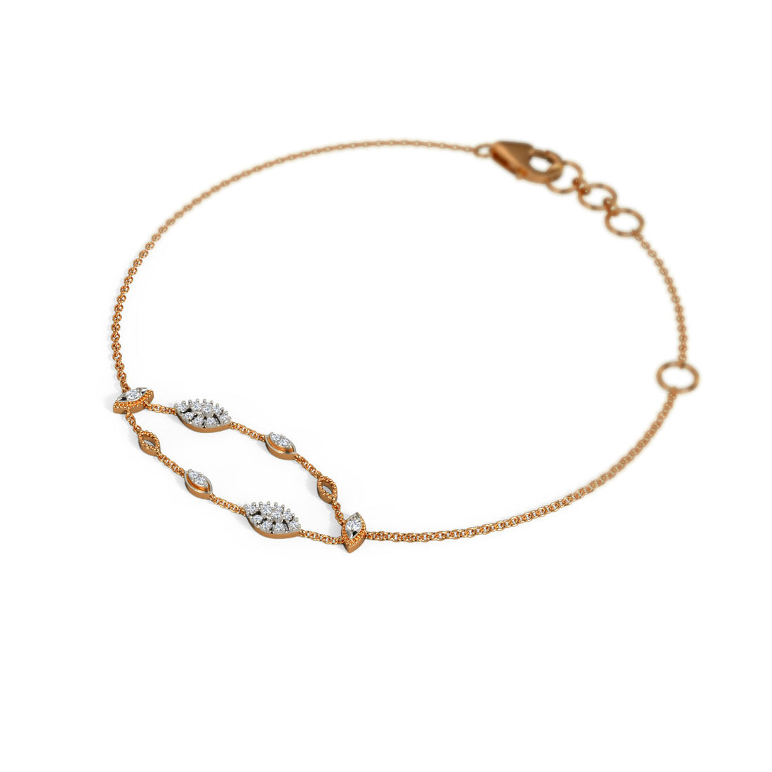 Charming Canopy Diamond Chain Bracelet