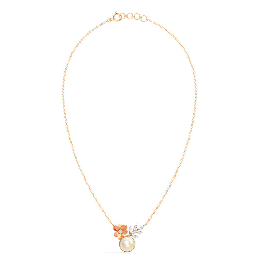 Periwinkle Pearl Diamond Necklace