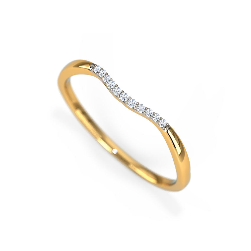 Ella Wavy Diamond Ring