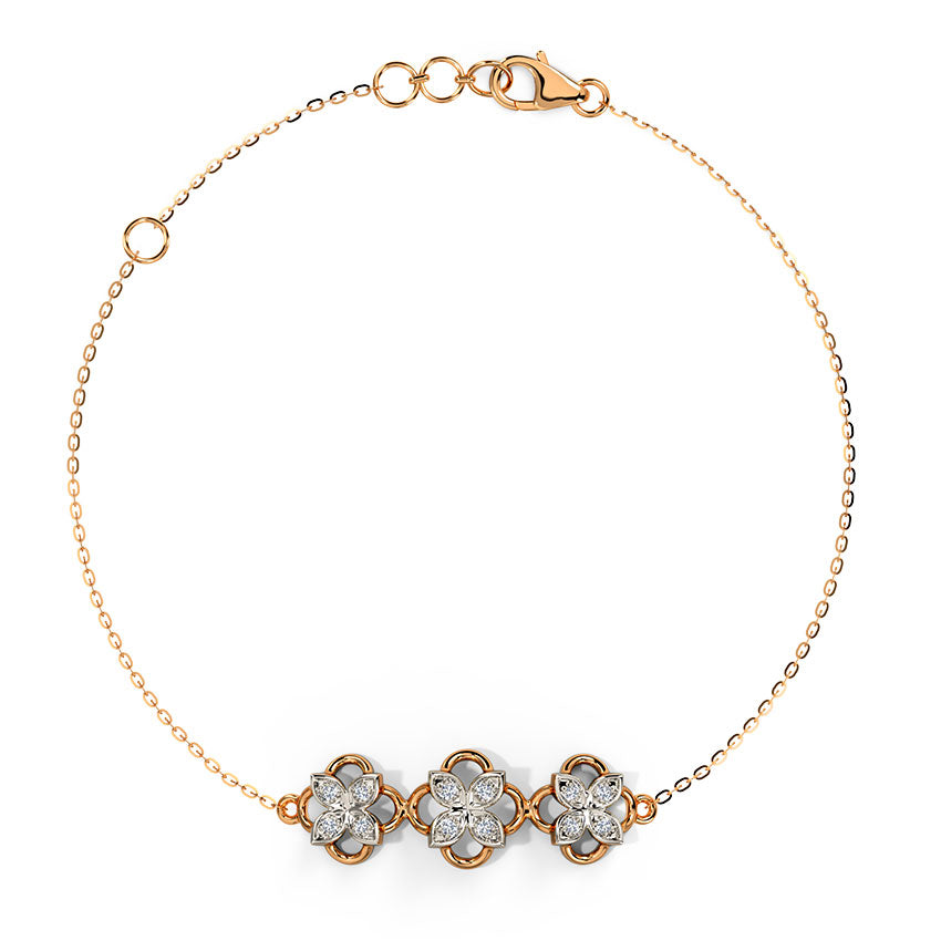 Alisha Quad Diamond Chain Bracelet