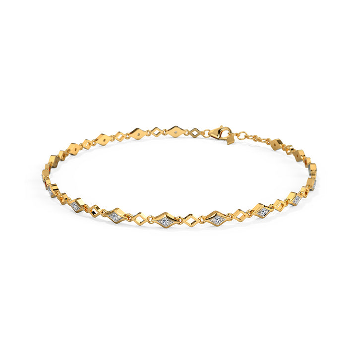 Sparkling Hues Diamond Chain Bracelet