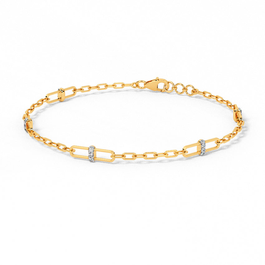 Cuban Chain Diamond Tennis Bracelet