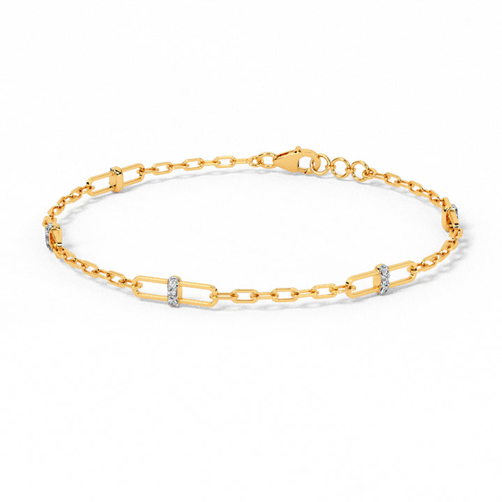 Cuban Chain Diamond Tennis Bracelet
