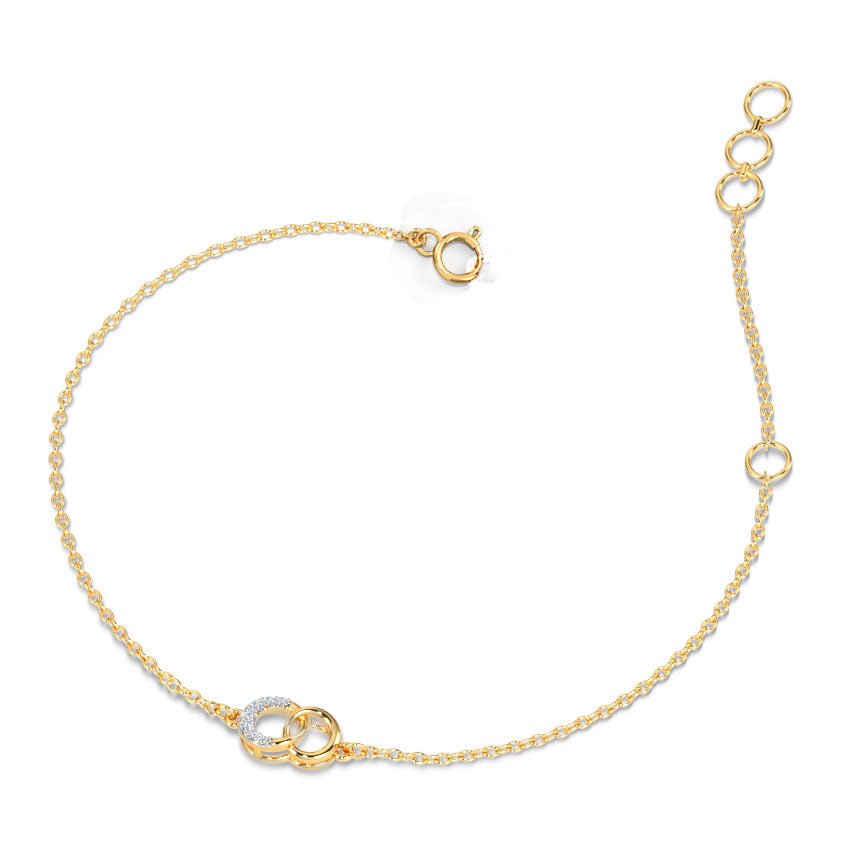 Eternally Linked Diamond Chain Bracelet