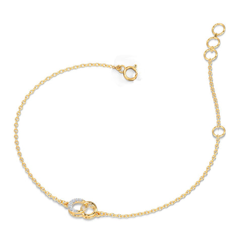 Eternally Linked Diamond Chain Bracelet