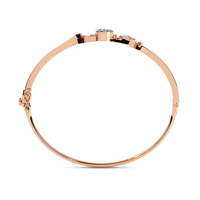 Wave Symphony Diamond Bracelet