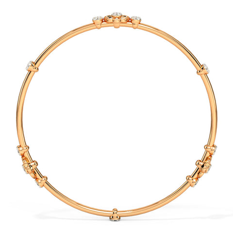 Floret Diamond Bangle