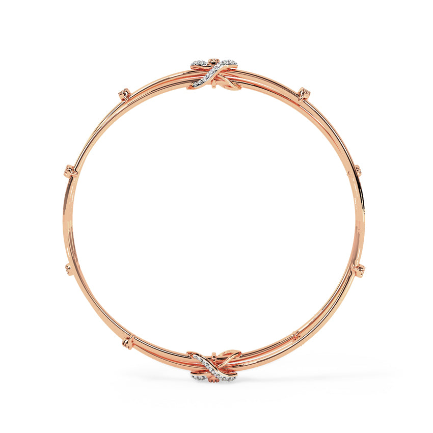 Janaki Twisted Diamond Bangle