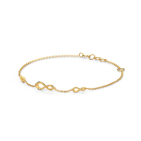 Infinity Multiwear Gold Bracelet