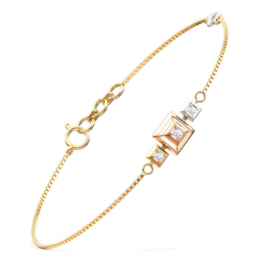 Erin Square Diamond Bracelet