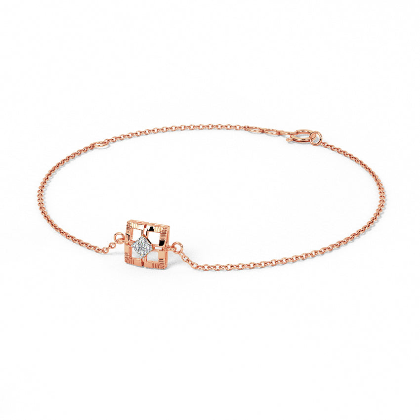 Delicate Quad Diamond Bracelet