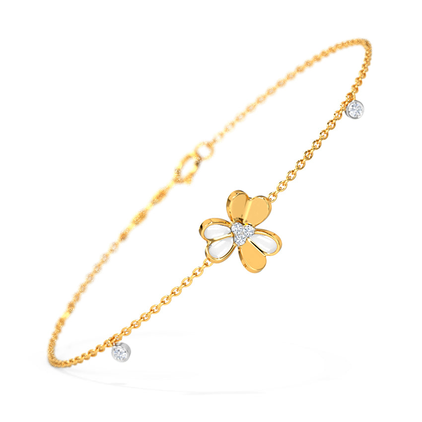 Lucky Clover Diamond Bracelet
