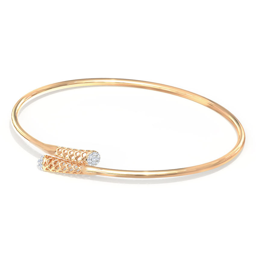 Braid Cluster Diamond Bracelet