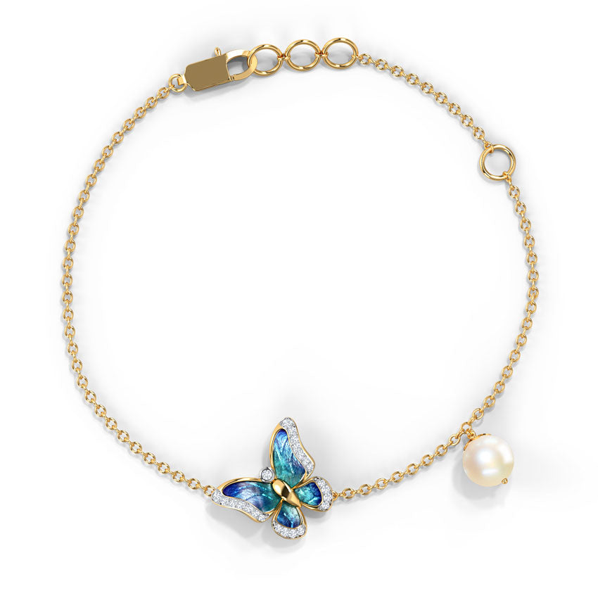 Delicate Flutter Pearl Bracelet