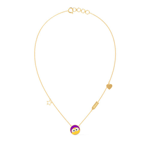 Minion Personalised Gold Necklace