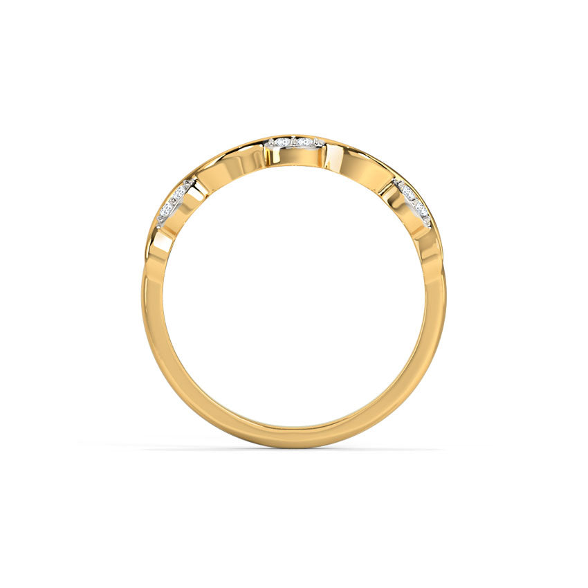 Isabella Wavy Diamond Band