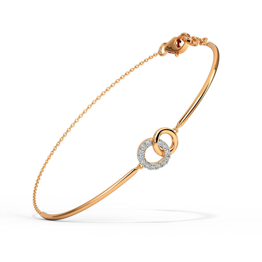 Duo Interlinked Diamond Bracelet