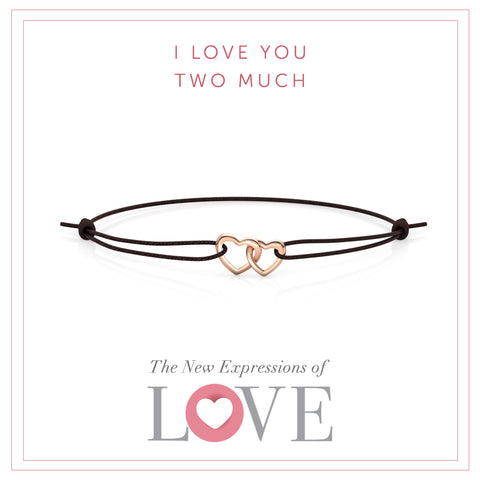 Entwined Heart Gold Bracelet