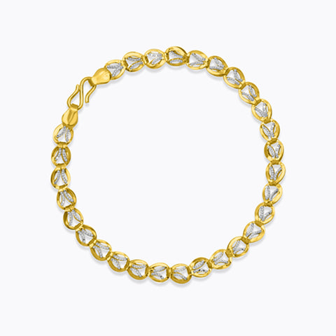 Juana Leaf 22KT Gold Bracelet