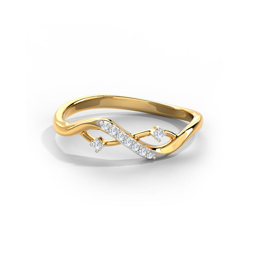 Sparkle Intertwined Infinity Diamond Ring