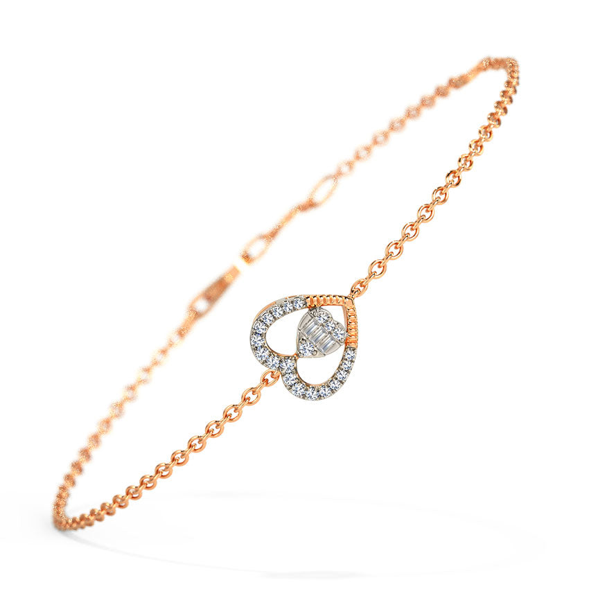 Selona Heart Diamond Bracelet