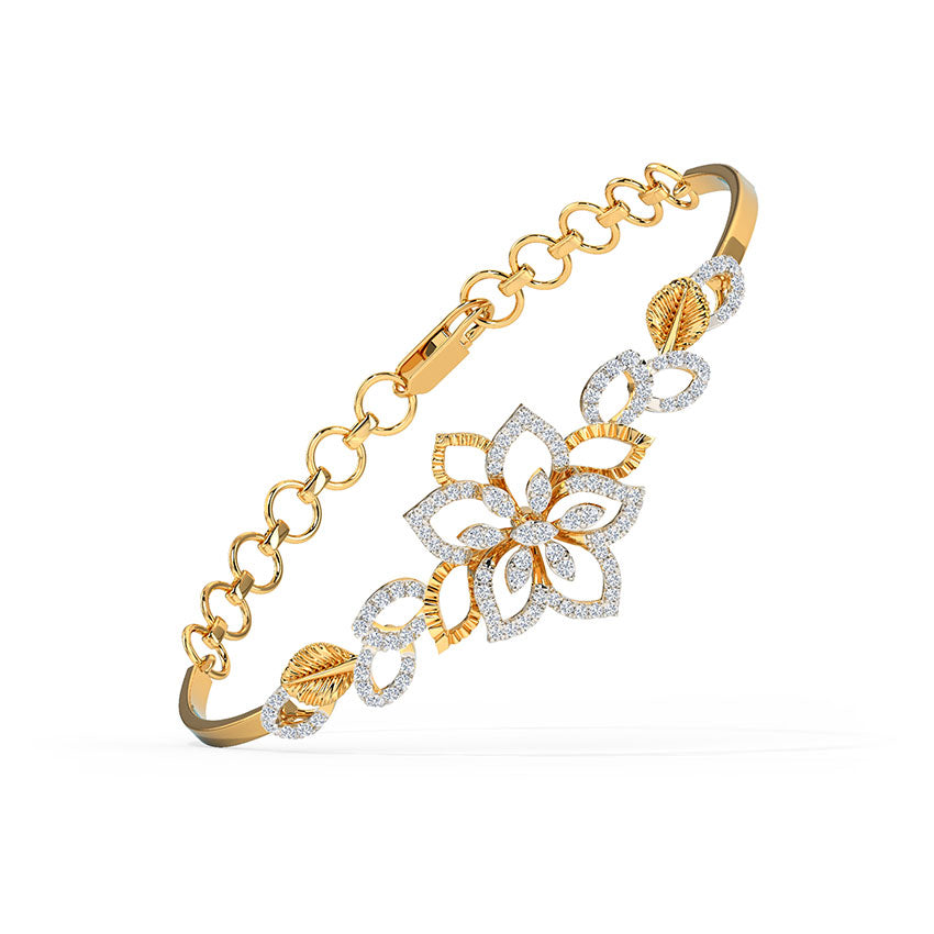 Dazzling Lily Diamond Bracelet