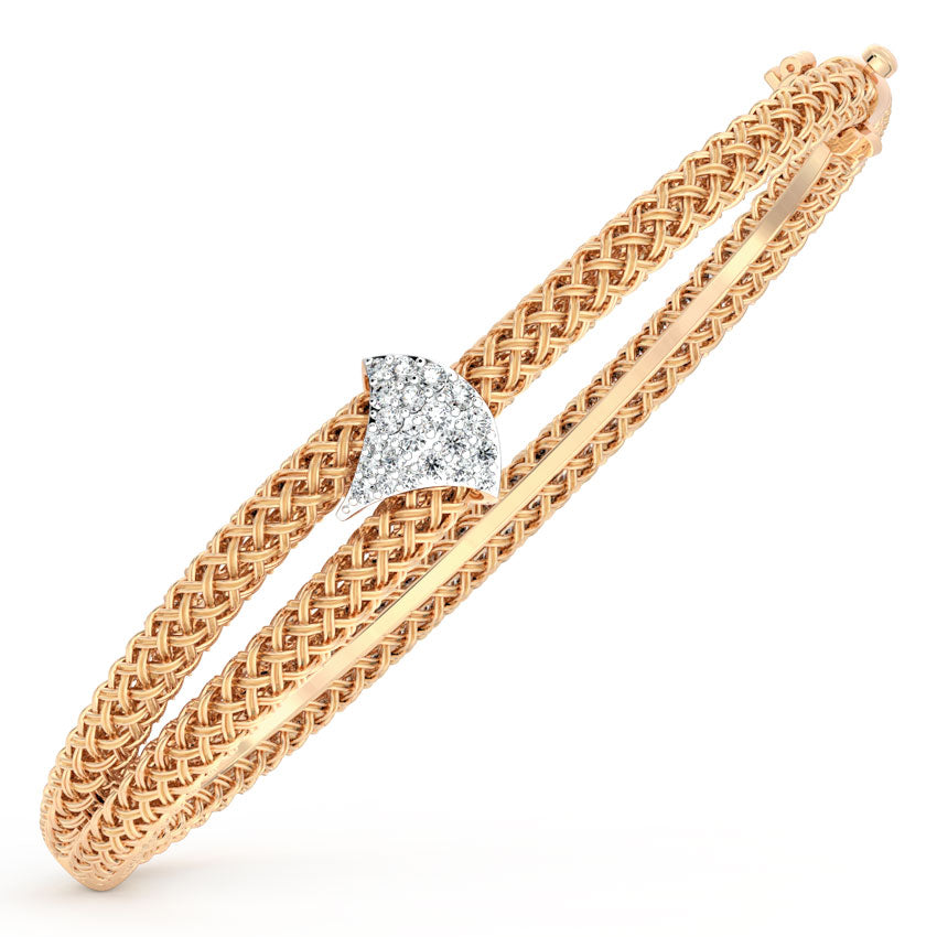 Flare Twill Diamond Bracelet