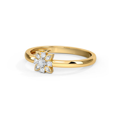 Flora Miracle Plate Diamond Ring