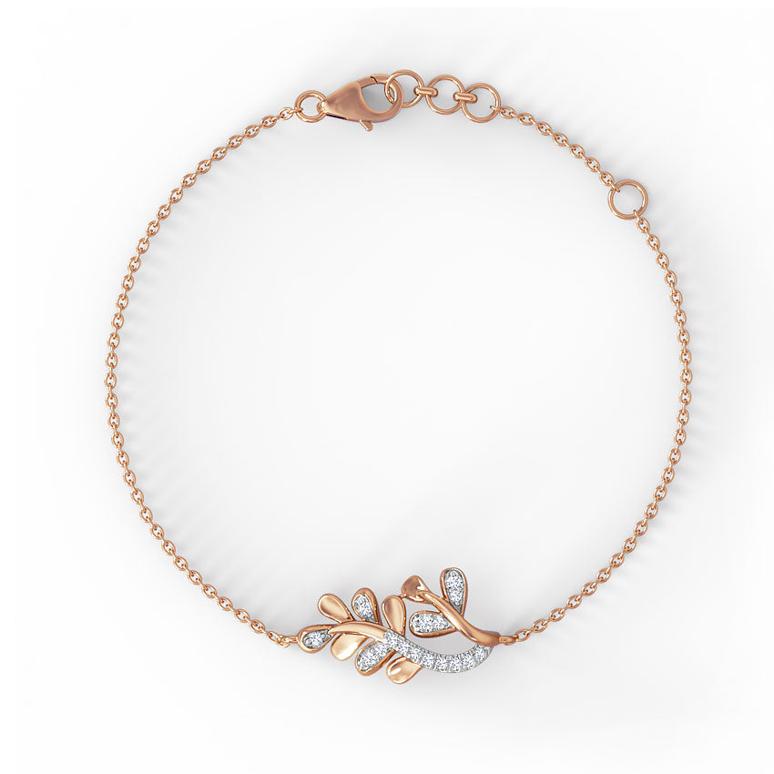Akiha Leaf Diamond Bracelet