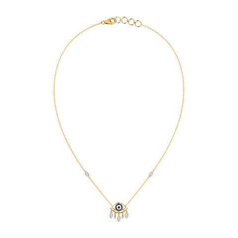 Divine Evil Eye Diamond Necklace