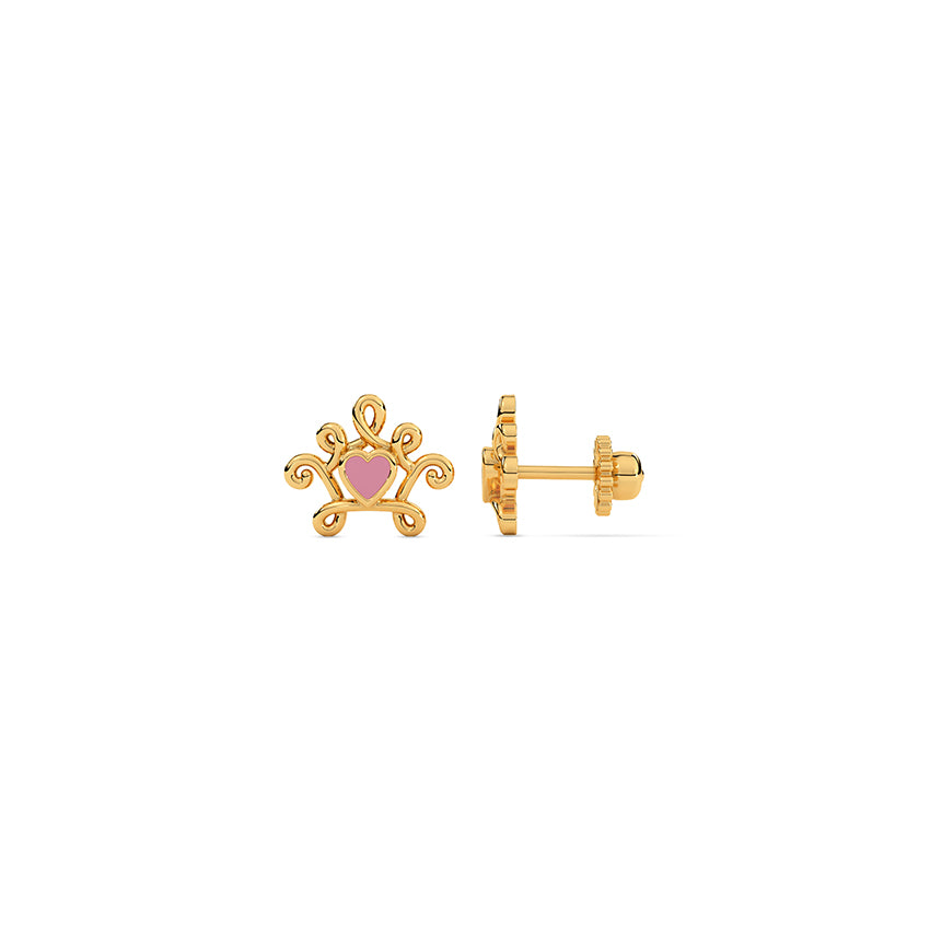 Snow White Heart Earrings