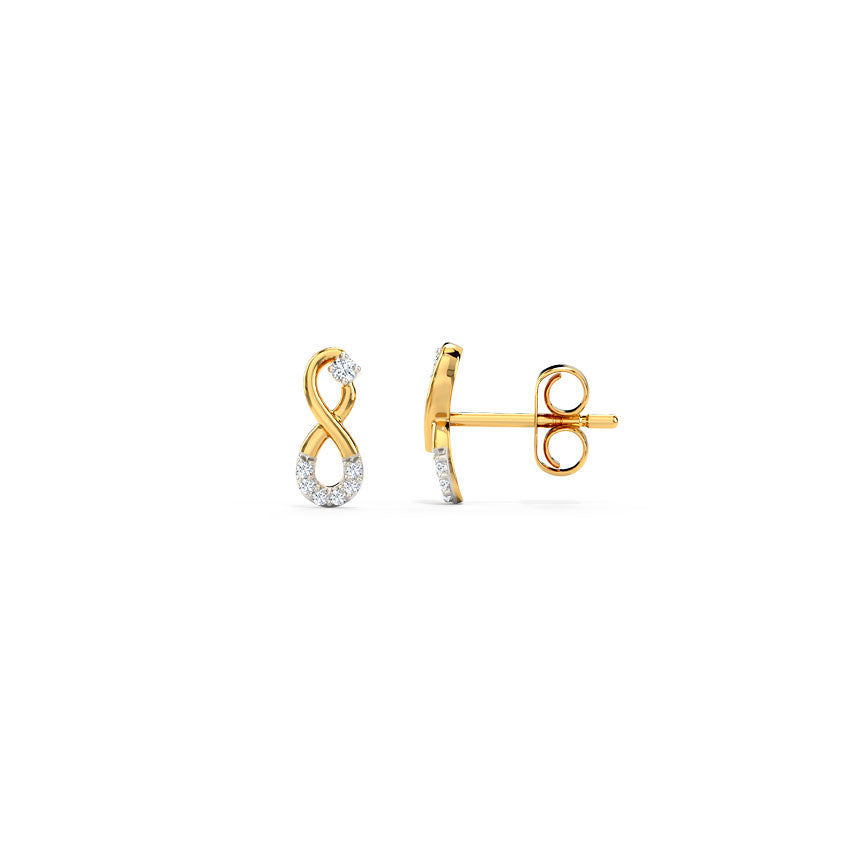 Ira Infinity Diamond Hoop Earrings