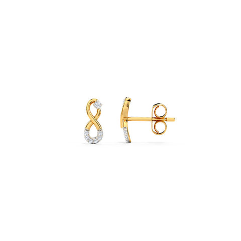 Ira Infinity Diamond Hoop Earrings