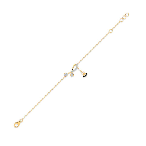 Elina Tulip Diamond Mangalsutra Bracelet