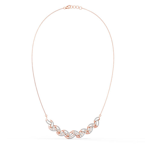 Ellie Wave Diamond Necklace