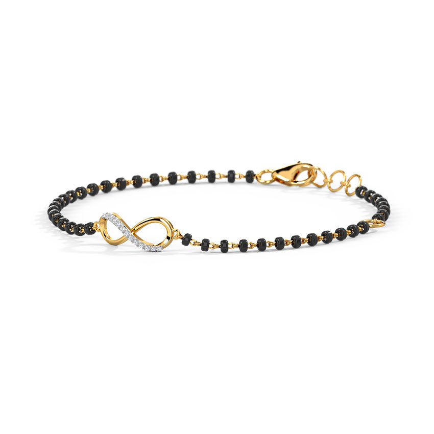 Obi Infinity Diamond Mangalsutra Bracelet