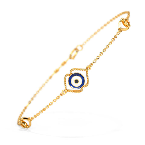 Chic Evil Eye Gold Bracelet