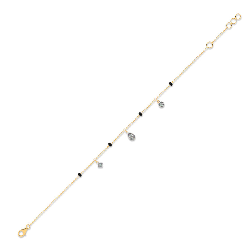 Petite Charm Diamond Mangalsutra Bracelet