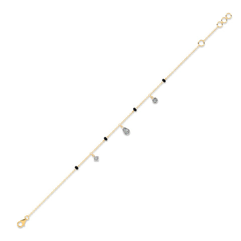 Petite Charm Diamond Mangalsutra Bracelet