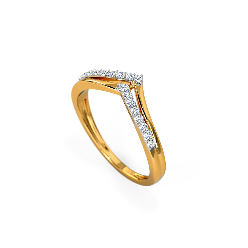 Classic Duo V Diamond Ring
